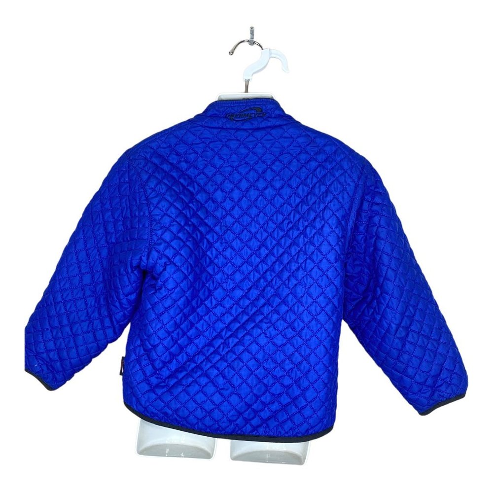 Obermeyer Quilted Puffer Jacket Reversable Size 2T? Vintage Insulated Blue Black - Picture 2 of 13